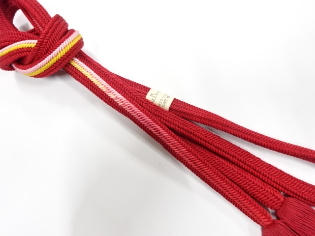 JAPANESE KIMONO / UNUSED / HAND-TIED OBIJIME CORD